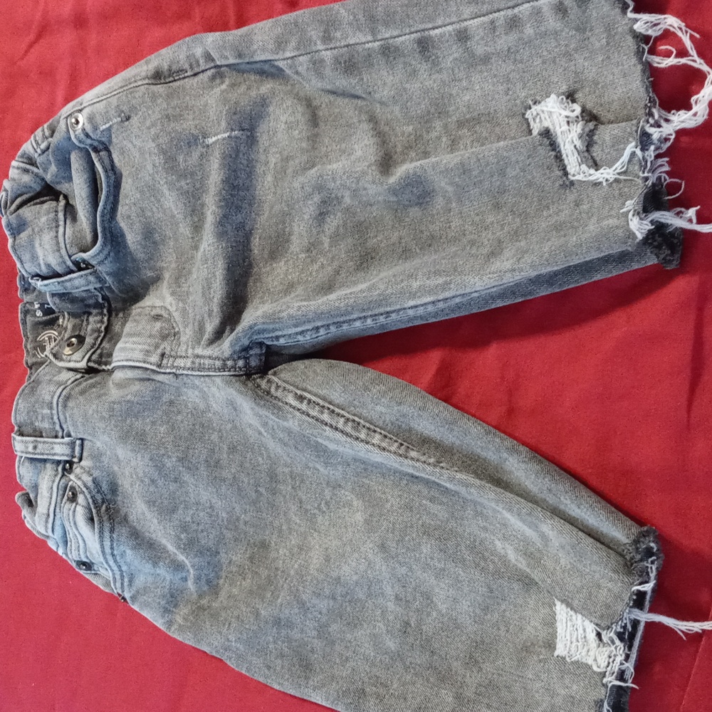 Wonder Nation Gray Distressed Kids Jean Shorts
